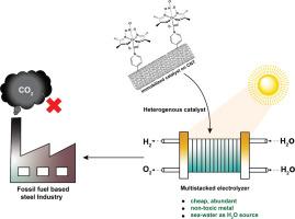 Cobalt-based molecular electrocatalyst-mediated green hydrogen generation: A potential pathway for decarbonising steel industry