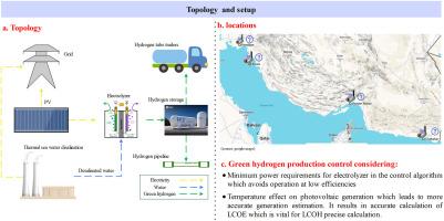 Feasibility studies of green hydrogen production using photovoltaic systems in Iran's southern coastal regions