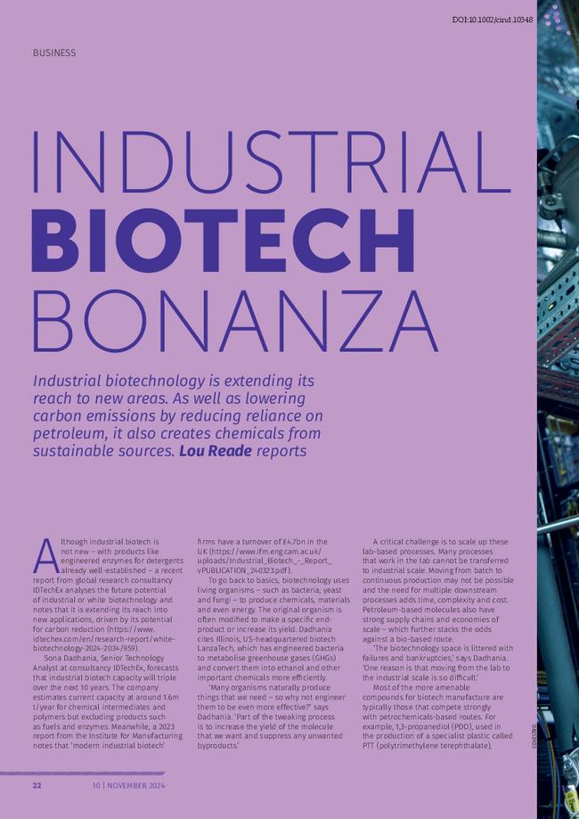 Industrial Biotech Bonanza