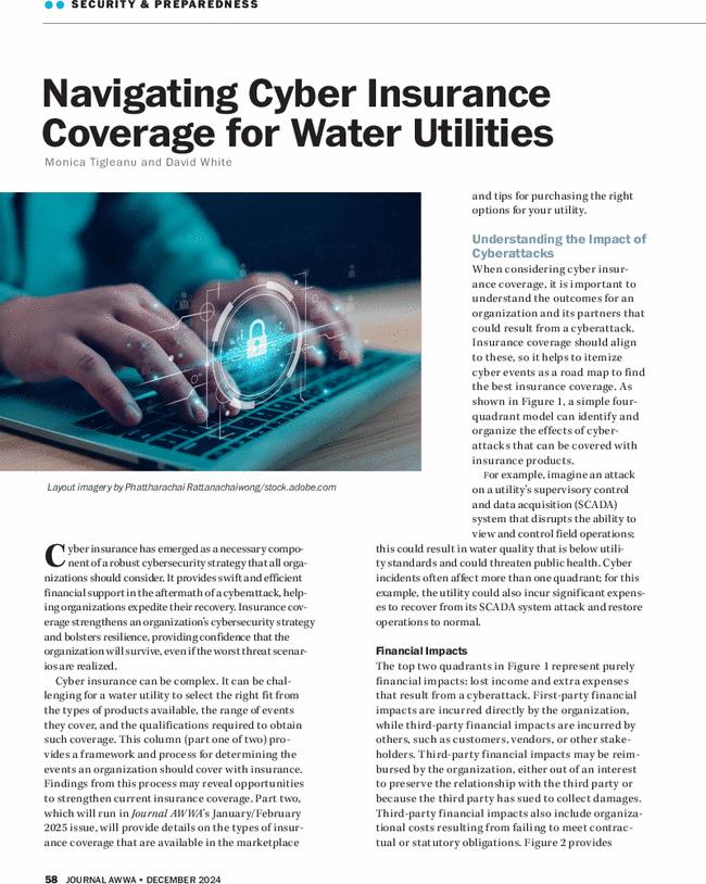 Navigating Cyber Insurance Coverage for Water Utilities