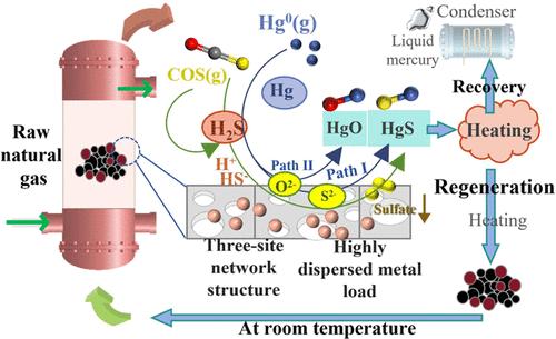 Deep Removal of COS and Hg0 by Carbon Aerogel in Natural Gas: Good Antipoisoning Properties as well as Synergy Effect at Low Temperatures on 0.9PPD-Cu/CA Adsorbent