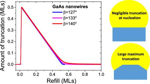 Oscillations of Truncation in Vapor–Liquid–Solid Nanowires