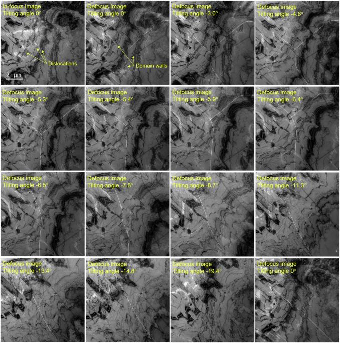 Magnetic domain walls interacting with dislocations in micromagnetic simulations