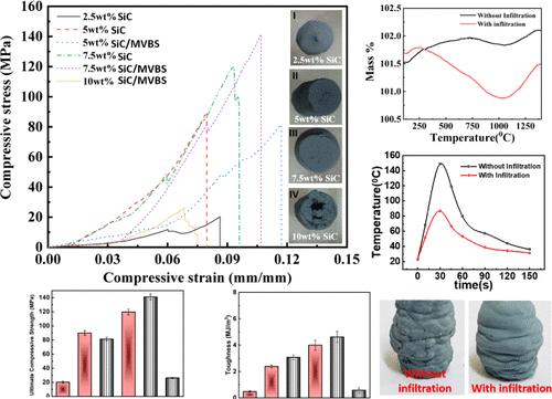 Strengthening SiC Ceramic Structural Integrity Made via 3D Printing with Pyrolysis and Precursor Infiltration