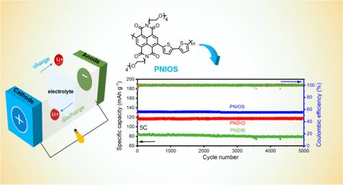 Effect of the Position of Oligo(ethylene oxide) Segment on the Performance of Naphthalimide-Based Polymer Cathode Materials for Lithium-Ion Batteries