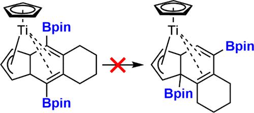 Flash Communication: Stopping the Movement of Carbon Atoms Traveling in Organic Molecules by Pinacolboryl Substituents