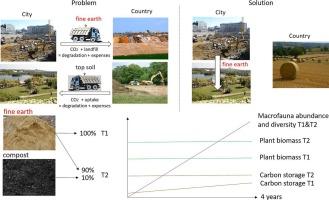 Technosols made of urban wastes are suitable habitats for flora and soil macrofauna