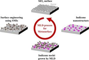 Advanced indicone Nanostructuring: Surface engineering with small molecule inhibitors through molecular layer deposition