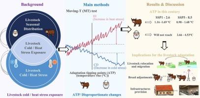 Global warming creates the adaptation tipping points of livestock exposure to cold and heat stress on the Qinghai-Tibetan plateau