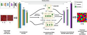 Time series forecasting of multiphase microstructure evolution using deep learning