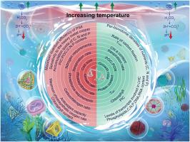 The trade-offs associated with the adaptions of marine microalgae to high CO2 and warming