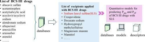 Quantitative analysis of excipients to the permeability of BCS class III drugs