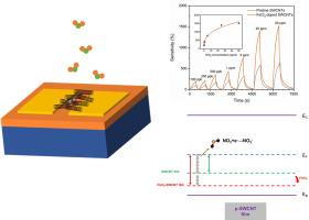 Fermi level regulation of single-walled carbon nanotubes by metal chloride doping for enhanced NO2 sensing performance