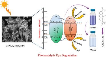 Enhanced charge carrier separation in stable Type-1 CoNi2S4/MoS2 nanocomposite photocatalyst for sustainable water treatment