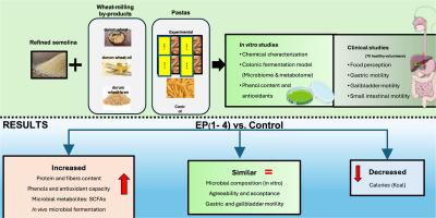 Agreeability and gastrointestinal motility responses to fully characterized experimental pasta enriched in wheat by-products