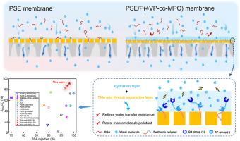 Enhanced antifouling PSE hollow fiber membrane via zwitterionic copolymer segregation