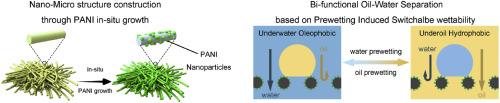 PEEK-PANI bi-functional oil-water separation membrane based on structural switchable wettability