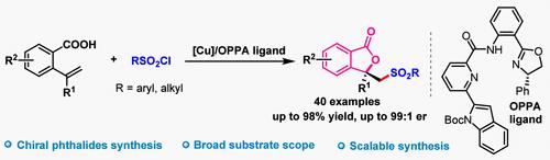 Copper-Catalyzed Asymmetric Radical Oxysulfonylation of 2-Vinylbenzoic Acids to Access Chiral Sulfonyl Phthalides