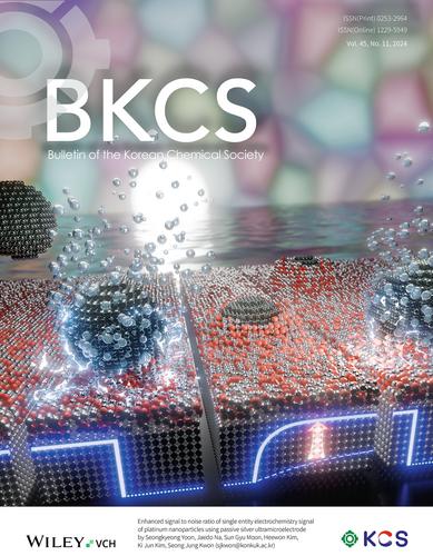 Cover Picture: Enhanced signal to noise ratio of single entity electrochemistry signal of platinum nanoparticles using passive silver ultramicroelectrode (BKCS 11/2024) Seongkyeong Yoon, Jaedo Na, Sun Gyu Moon, Heewon Kim, Ki Jun Kim, Seong Jung Kwon