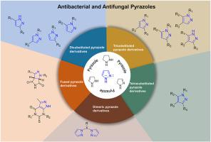 Antibacterial and antifungal pyrazoles based on different construction strategies