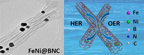 In-situ confinement growth of FeNi alloy within B/N co-doped carbon nanotubes as efficient electrocatalyst for water splitting