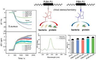 Chiral structures of polymers influence their resistance to protein adsorption and bacterial adhesion as investigated by quartz crystal microbalance with dissipation