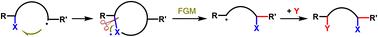 Intramolecularly remote functional group migration reactions involving free radicals