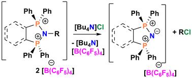 Synthesis and N–C bond cleavage reactions for cyclic phosphazenium dications†