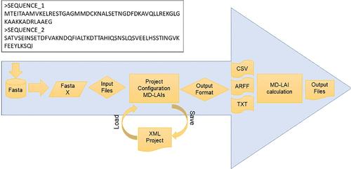 MD-LAIs Software: Computing Whole-Sequence and Amino Acid-Level “Embeddings” for Peptides and Proteins