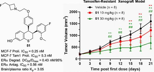 Discovery of Thiochroman Derivatives as Potent, Oral Selective Estrogen Receptor Degraders and Antagonists for the Treatment of Endocrine-Resistant Breast Cancer