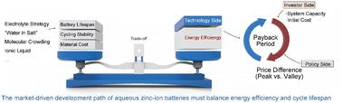 Payback trade-offs from the electrolyte design between energy efficiency and lifespan in zinc-ion batteries
