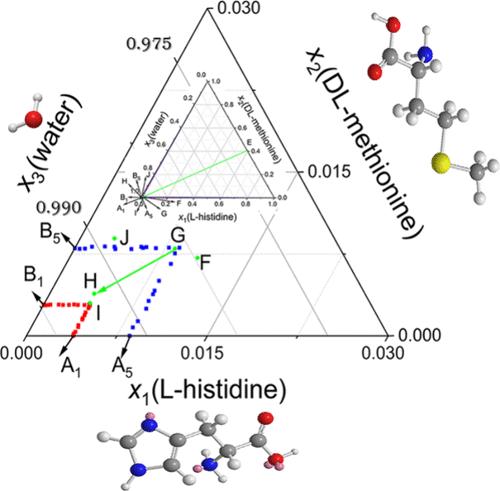 Study on the Solid–Liquid Equilibrium and Thermodynamic Model of l-Histidine + dl-Methionine + Water System