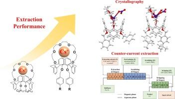 Efficient separation of Cs (I) from high-level liquid Waste: Synthesis of new Calix[4]arene-2,4-crown-6 Ethers, counter-current extraction and structures of Cs complexes