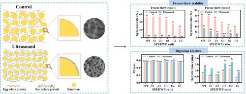 Ultrasound-mediated soybean-egg white protein acid-induced emulsion gels: A multi-design approach integrating techno-functional properties, digestibility, and nutritional value