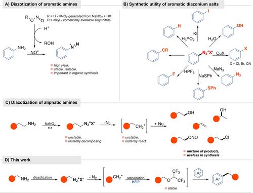 Aliphatic Amines Unlocked for Selective Transformations through Diazotization