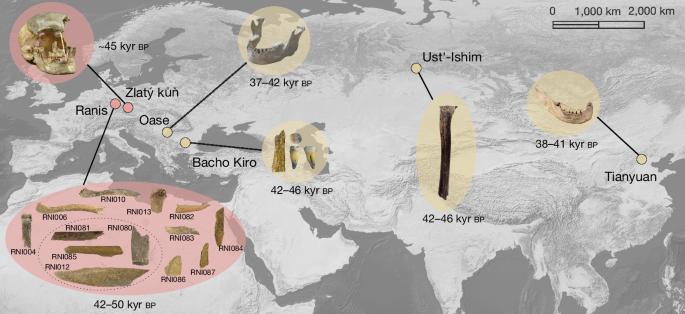 Earliest modern human genomes constrain timing of Neanderthal admixture