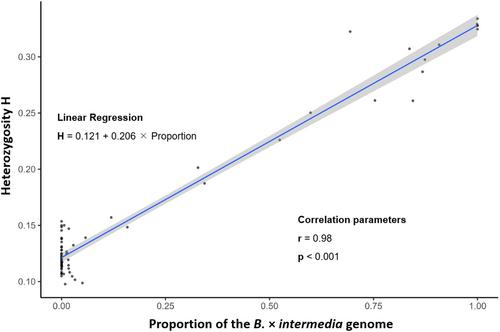 Detecting hybridization in Chilean species of the genus Baccharis L.