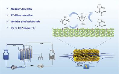High Enantiomeric Purity Carboxylic Acid Synthesis via Synergistic Electrocatalytic Oxidation Using Mn-NiSe2 and Aminoxyl Radicals