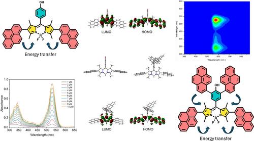 Design, Synthesis, and Chemical Characterization of Pyrene-Substituted BODIPY Dyes