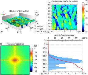 Nanoscale stereometric analysis of polycrystalline PDI8-CN2 thin films on hydrogen-terminated silicon (H-Si) for enhanced surface functionality