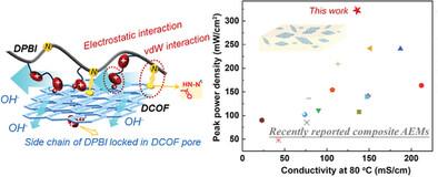 De Novo Design of Aminopropyl Quaternary Ammonium-Functionalized Covalent Organic Frameworks for Enhanced Polybenzimidazole Anion Exchange Membranes