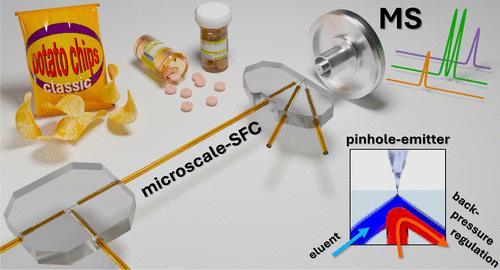 Novel Pinhole Emitter Chip for Micro Supercritical Fluid Chromatography–Mass Spectrometry with Integrated Dilution-Free Fluidic Back-Pressure Regulation