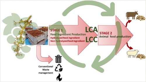 Assessing Environmental and Economic Sustainability: Valorizing Grape Stems for Animal Feed Production