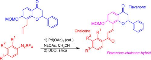 Synthesis of Benzopyran–Phenylpropanoid Hybrids via Matsuda–Heck-Arylation and Allylic Oxidation