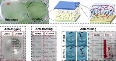 Robust multifunctional PVA-PAAm hydrogel-based anti-fogging membrane via the construction of active sites