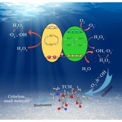 Photocatalytic-Fenton synergistic reaction of CuFeO2/Fe2O3 heterostructure for tetracycline hydrochloride degradation