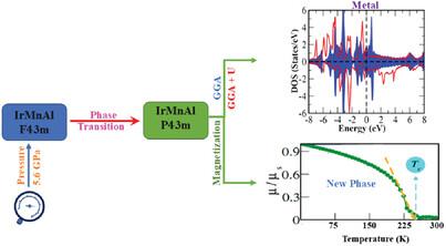 Phase Transition and Magnetic Suppression in Heusler Alloy IrMnAl