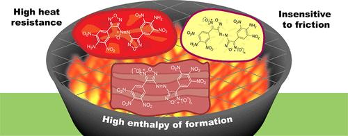 Azobis(polynitrophenyl-1,2,5-oxadiazoles) as Heat-Resistant Friction-Insensitive Energetic Materials