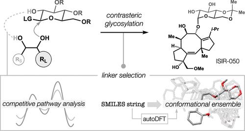 Contrasteric Glycosylations of Cotylenol and 1,2-Diols by Virtual Linker Selection