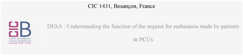 Requesting euthanasia or assisted suicide when it is illegal: a qualitative study about relatives' experiences of patients hospitalized in French Palliative Care Units.